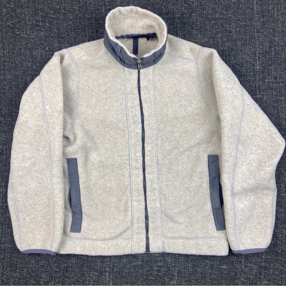 VTG Patagonia Women's Small Synchilla Full Zip Fleece Jacket USA Made 90s Gray